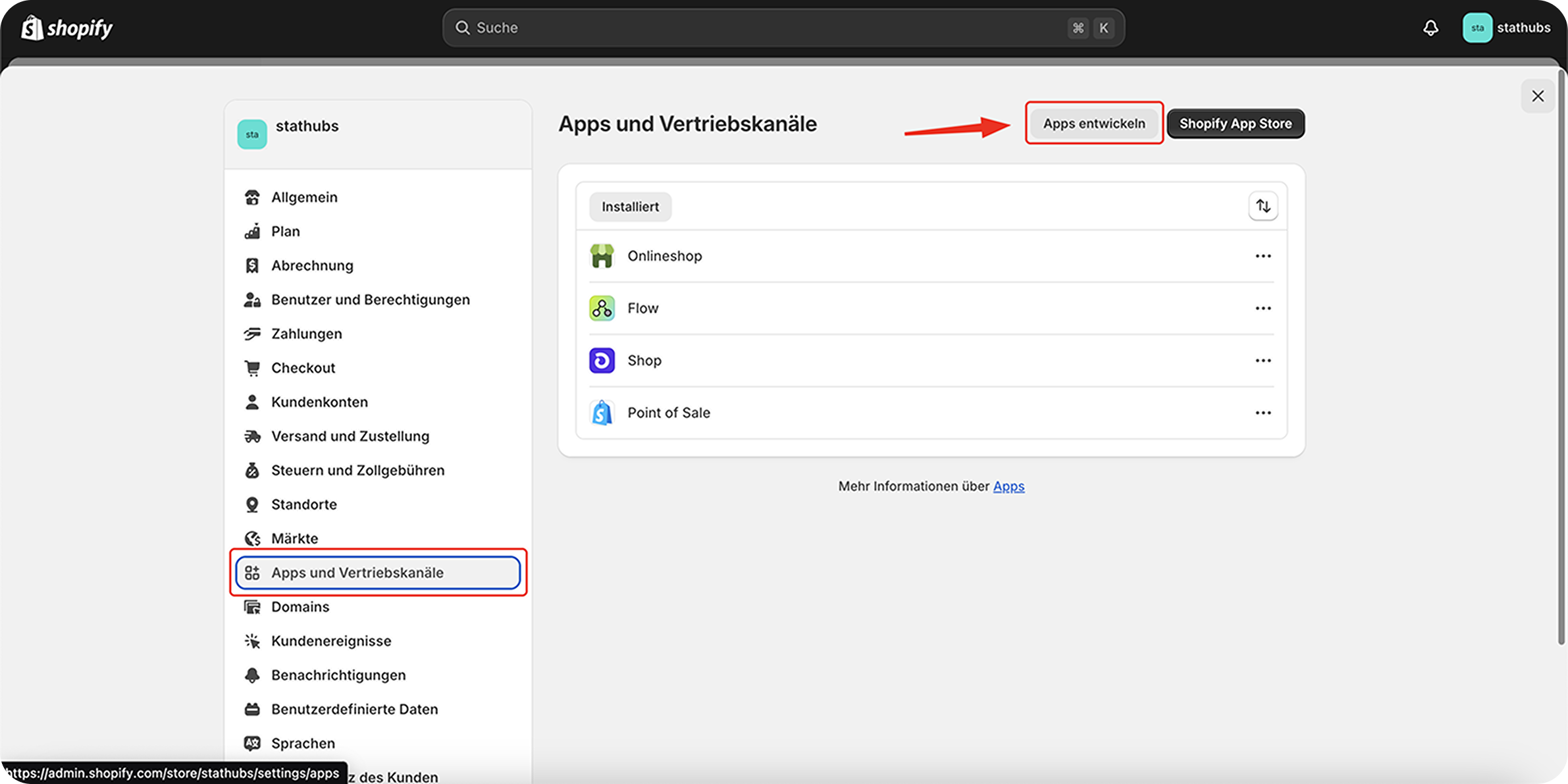 Shopify – Einrichtung 2